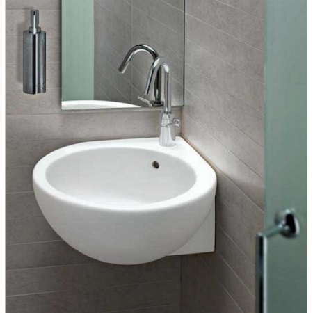 Lavabo d'angle suspendu